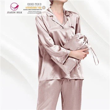 Svilene pidžame za žene, dugi zeleni dnevni set